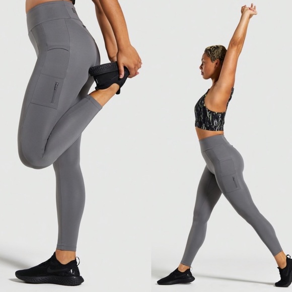 Gymshark Pants - Gymshark Grey Non Stop Leggings